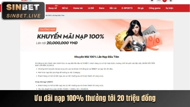 Thưởng nạp lại VIP 555win 23